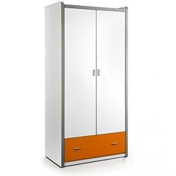 Vipack Bonny Kleiderschrank 2 Türen, orange, Holzwerkstoff