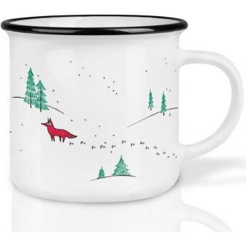 Keramiktasse LIGARTI – Design Winterfüchse