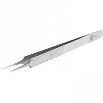 Straight‑Curved Jump Tweezer – Stainless Steel, Sharp Point, Fingerprint & Fly Line Picker
