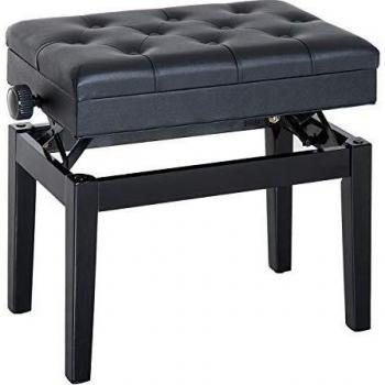 Sedia per Pianoforte con vano portaoggetti Altezza Regolabile