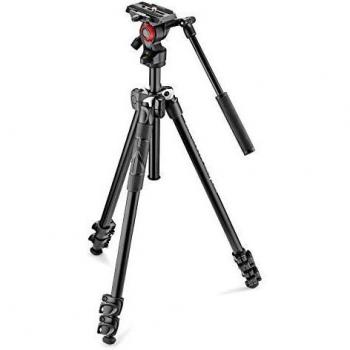 Manfrotto Kit 290 light con testa fluida video MVH400AH