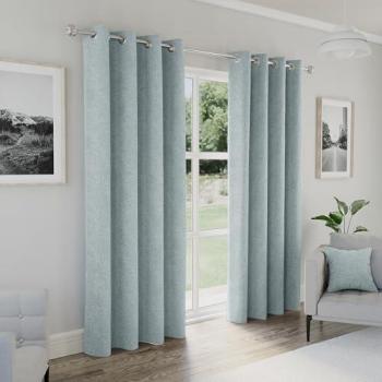 Enhanced Living Thermal Blocker Curtains – Blue, Dual‑Panel Design