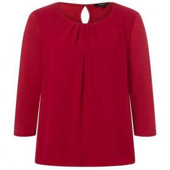 MORE&MORE Rundhals-Bluse, 38, Frauen, Rot