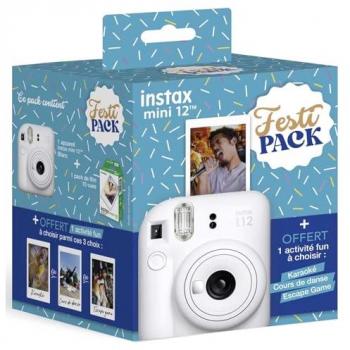 Instax Mini 12 Pack Festi Blanc‑Blanc