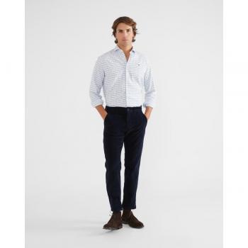 Pantalón chino de pana navy para hombre