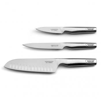 Set 3 couteaux de cuisine Sabatier Trompette Asean