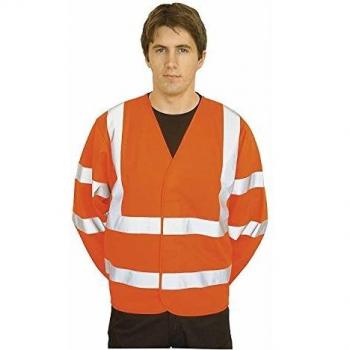 Portwest Long Sleeve Hi Vis Waistcoat, Size: 2XL / 3XL