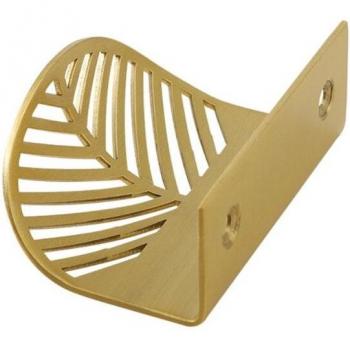 Brass Leaf Shaped Drawer Pull
