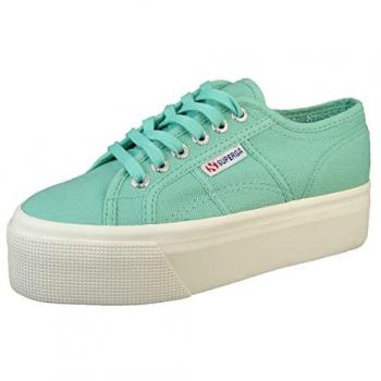 Superga 2790 Linea Dames Trainers Groen Water 100% Katoen