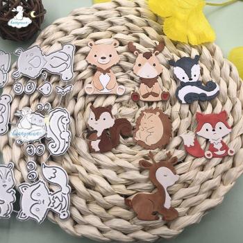 Bunnymoon Scrapbook Animal Embossing Stencils