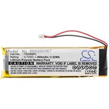 Cellule rechargeable 950 mAh (3,7 V) compatible avec les écouteurs sans fil Midland BTFM, BTX1, BTX2, BT Next – Li‑polymère