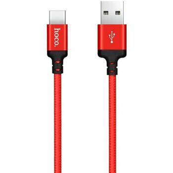 Hoco Charge&Synch USB-C Oplaadkabel Rood (2 meter)