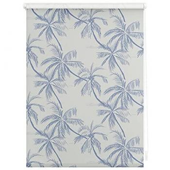 Klemmfix Rollo, ohne Bohren, blickdicht, Blueprint Palms
