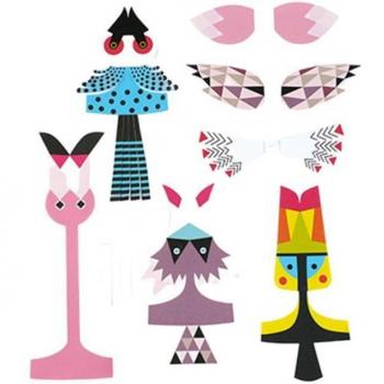 Parent-Child Educational Paper Bird Pack – 5 pcs