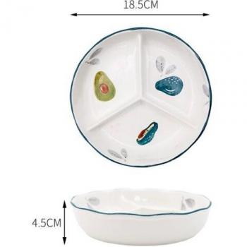 Children's Separated Plate and Bowl Set