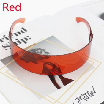 Gafas de sol oversized sin montura para hombre y mujer, protección UV y diseño retro