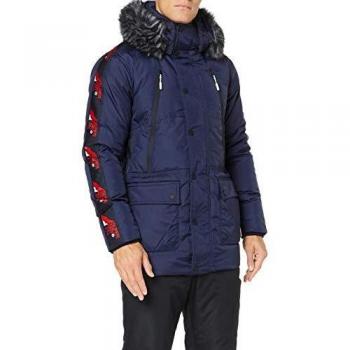 Marineblauer Superdry Parka für Herren – Canadian Mountain Range, XS