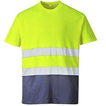 T-shirt Coton Jaune/Marine Portwest Taille S