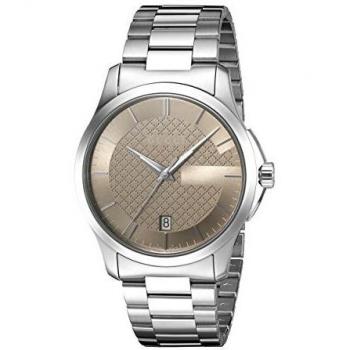 Gucci YA126445 Men's Silver Quartz Wristwatch – One Size