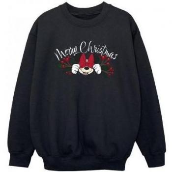 Jungen Sweatshirt Minnie Mouse Weihnachten 12-13 schwarz