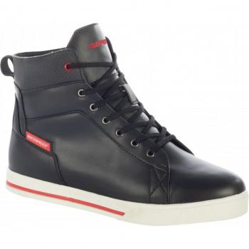 Bering Indy Stivali Moto Nero-Rosso