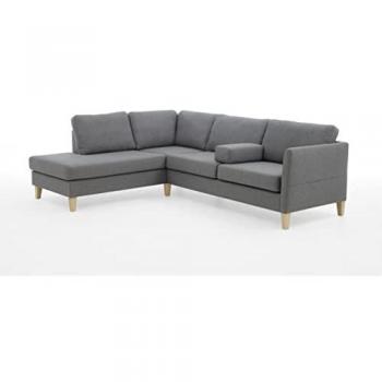 L-Form Sofa Mailo mit Seitentaschen