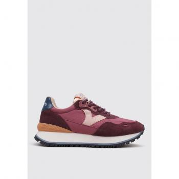 Sneaker Donna Viento Nylon & Pelle Scamosciata Blu Arancio EU 39