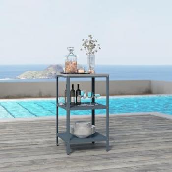 Bolognano Structure Extérieure en Acier – 92 × 50 × 50 cm gris foncé