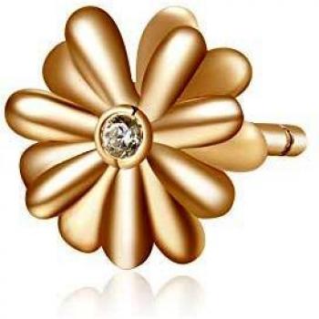 Aretes ROSATO STORIE en plata con forma de flor