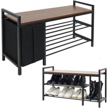 Panier et étagère de rangement chaussures DUNEDESIGN 92×30×52 cm