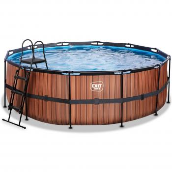 EXIT Stone Frame Pool Ø 427x122cm