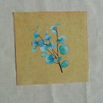 Tissu Teinté Fleur à la Main
