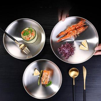 304 Stainless Steel Round Dish Set for Kids