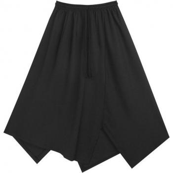 Pantalones de verano para hombre, pantalón irregular, color negro, Yamamoto