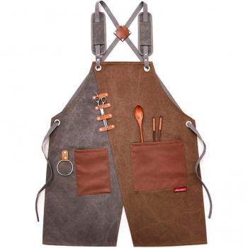 Jeansschürze für Köche mit Taschen für Grillen und Backen