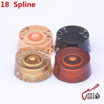 GuitarFamily Electric Guitar Control Knobs (18 Splines) #0565 MADE IN KOREA