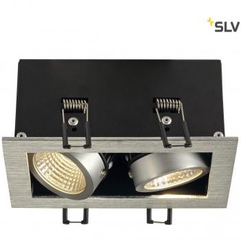 Pack KADUX 2 LED Encastré 15W Alu Brossé 3000K