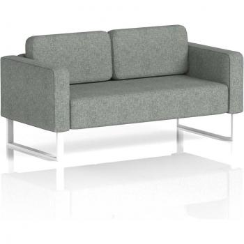 Brixworth Classic White‑Legged Rivet Fabric 2‑Seater Sofa – Prime
