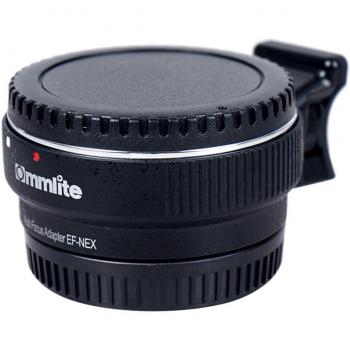 Commlite EF‑E‑Mount Konverter – Kompatibel mit NEX 3/5R/A7 (Schwarz)