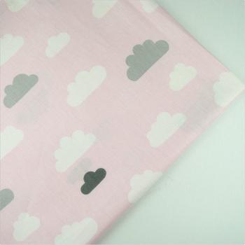 Panneau décoratif bébé Syunss – rideau coton rose sérigé