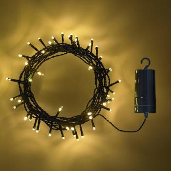 Lichtspiel‑Kette 100 LED, warmweiß, ohne Stromanschluss