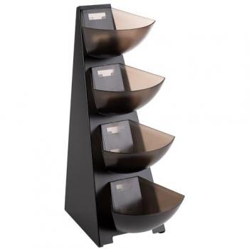 APS 4‑Tier Rack, Black, 190×310×530 mm (HY246)