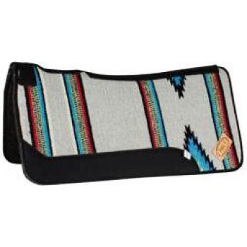 Selle Western Ciel Bleu en laine vierge, renforts cuir