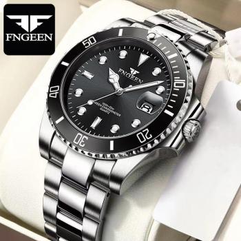 FNGEEN Men's Luxury Quartz Watch with Box