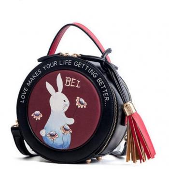 Glänzende Mini Handtasche aus PU Leder
