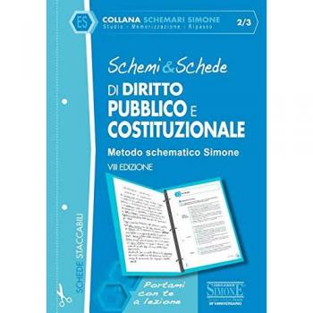 Schemi & schede di diritto pubblico e costituzionale