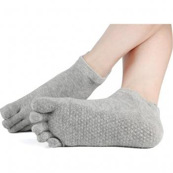 Durable Non-Slip Five Toe Yoga Socks for Women and Men