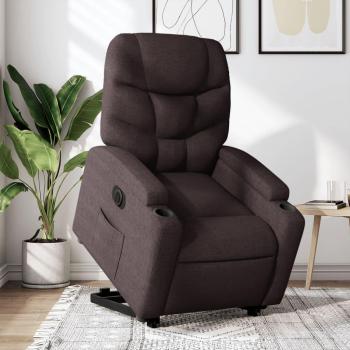 VidaXL Relaxsessel Dunkelbraun mit Aufstehhilfe Elektrisch