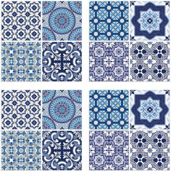 Large 20x20 Inch Self-Adhesive PVC Mosaic Wall Tile Waterproof Heatproof Sticker for DIY Home Decor