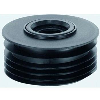 MCALPINE DC2-BL Drain Connector, Black, 4 (110mm) to 32/40mm Offset, w/ Sealing Ring